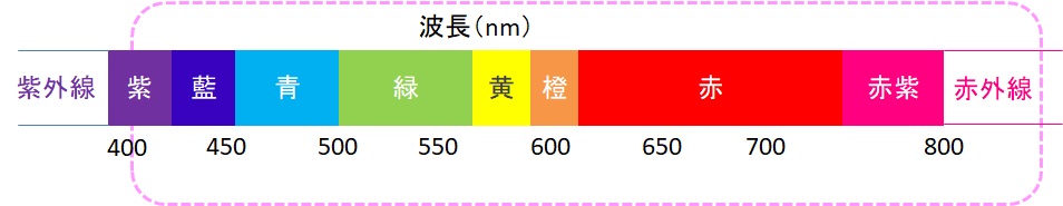 可視線　nm　脱毛器の対応波長